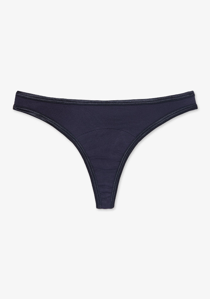 Navy Thong Period Pant - Light Flow Absorbency